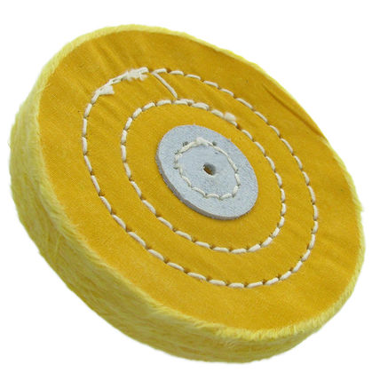 imagem do produto Escova Circular de Algodão Amarelo 100x35x15x50mm