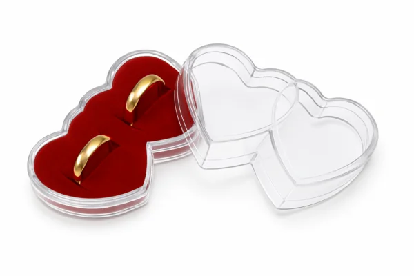 imagem de EST. PLASTICO CORACAO DUPLO 7X4CM (18 PCS)