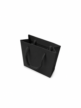 imagem do produto SACOLA LISA 10X10X4CM PRETA (10 PCS)